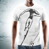 PATENT Soccer Ball • Fellas - Front & Back All Over Print White T-Shirt - Chosen Tees