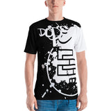 DopE/Entity Fellas All-Over Front & Back BLACK Print Tee - Chosen Tees