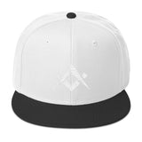 Mason Grail • Square & Compasses Embroidery SnapBack - Chosen Tees
