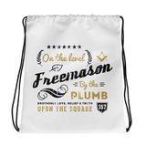 Brotherhood Front & Back WHITE Drawstring Bag - Chosen Tees