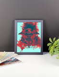 Music iNkBLOT • Rojo Portrait Gallery Piece - Chosen Tees