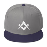 Mason Grail • Square & Compasses Embroidery SnapBack - Chosen Tees