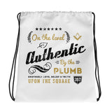 Brotherhood Front & Back WHITE Drawstring Bag - Chosen Tees