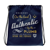 Brotherhood Front & Back BLUE Drawstring Bag - Chosen Tees