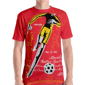 GoOOOAL! BELGIUM • Soccer Patent Series Men's T-Shirt - Chosen Tees