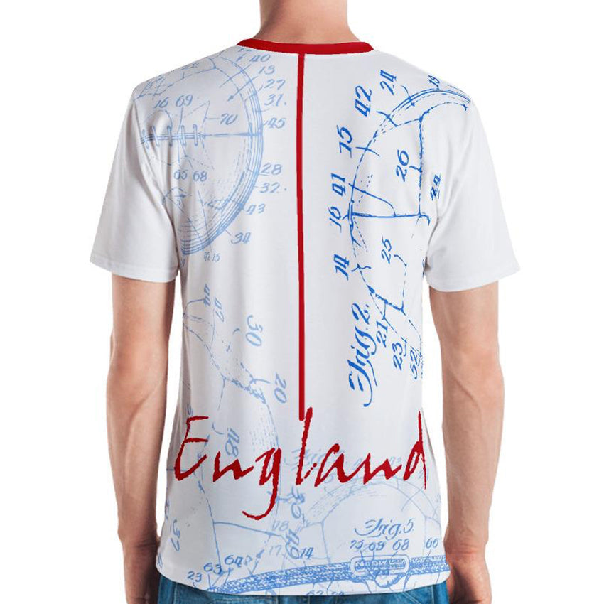 GoOOOAL! ENGLAND • Soccer Patent Series Men's T-Shirt - Chosen Tees
