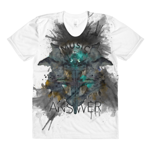 Music iNkBLOT • Ladies - All Over Front Print Crew Neck T-Shirt - Chosen Tees