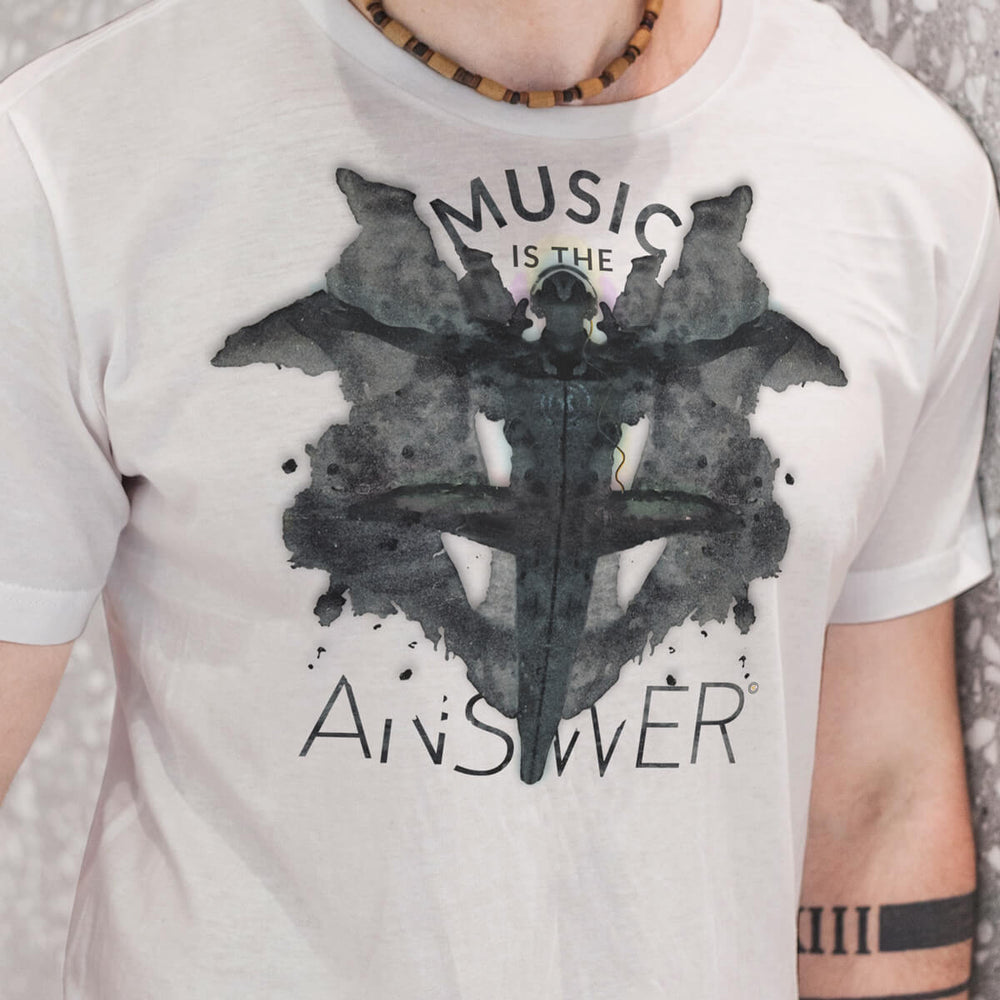 Music iNkBLOT • Fellas - Short-Sleeve White T-Shirt - Chosen Tees