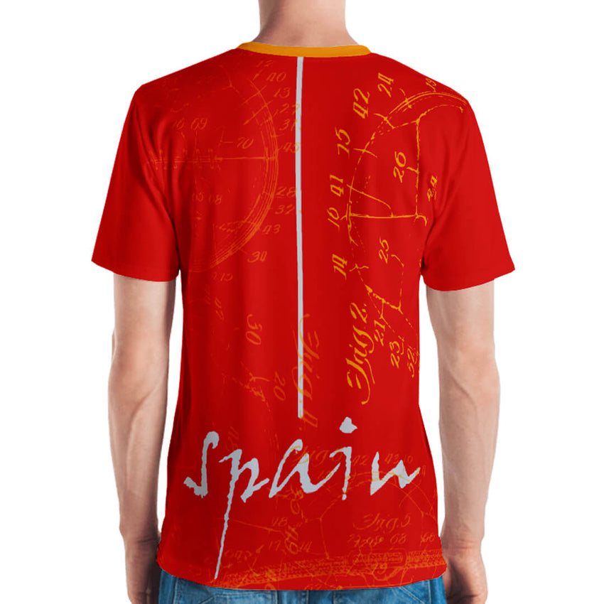 GoOOOAL! SPAIN • Soccer Patent Series Men's T-Shirt - Chosen Tees