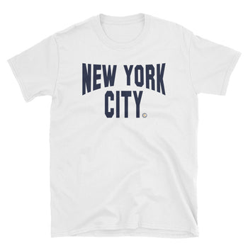 IMAGINE NYC White Short Sleeve T-Shirt - Chosen Tees