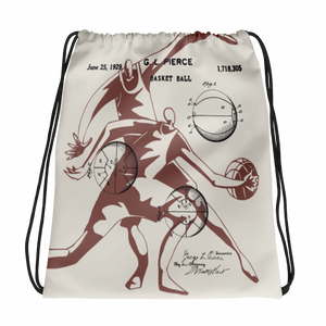Patent B-Ball • Front & Back All-Over Print Drawstring Bag - Chosen Tees