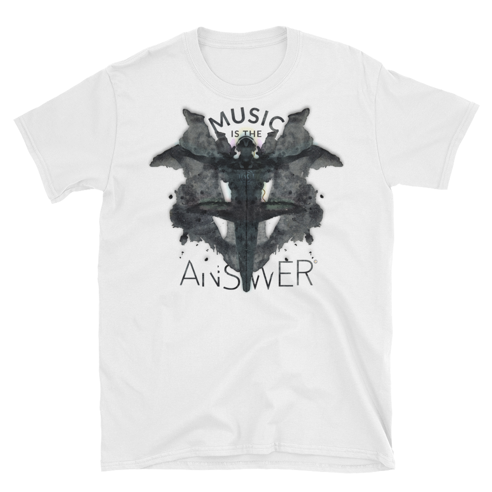 Music iNkBLOT • Fellas - Short-Sleeve White T-Shirt - Chosen Tees